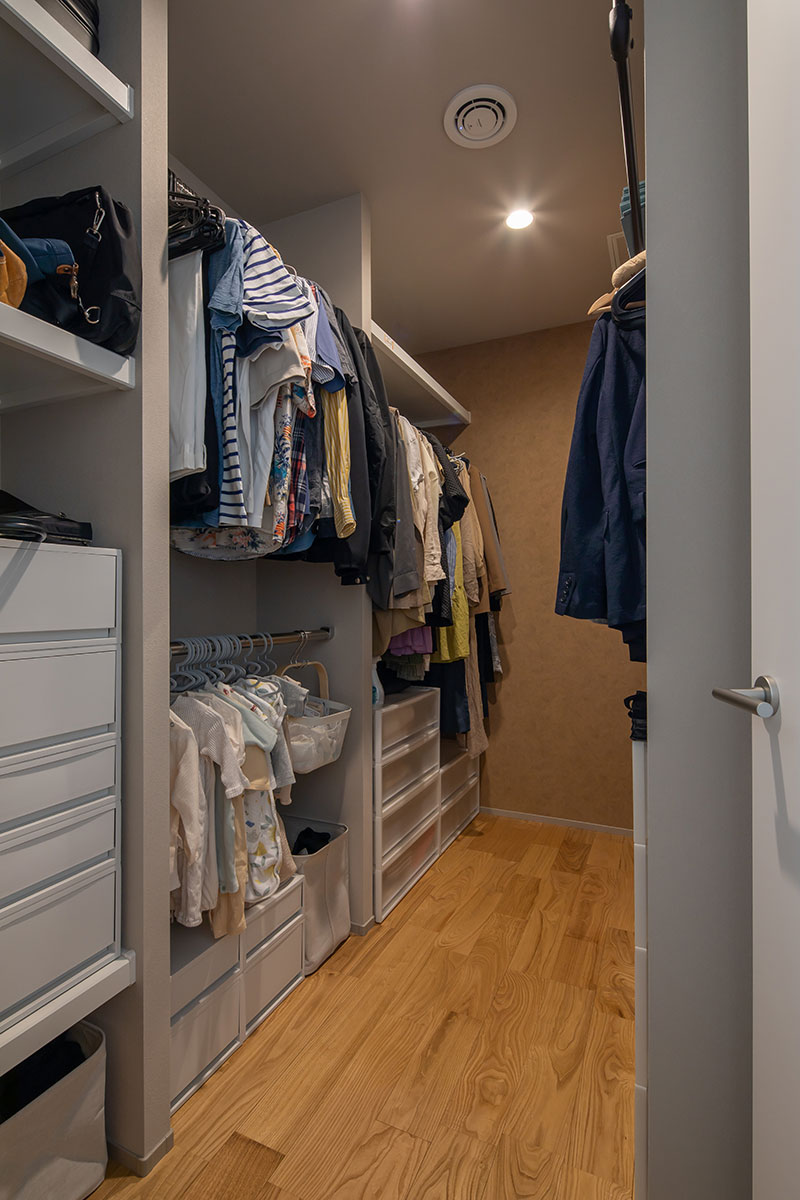 ファミリークローゼットの実例