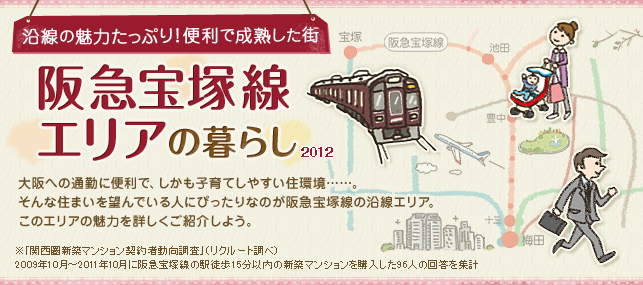 阪急宝塚線エリアの暮らし 2012