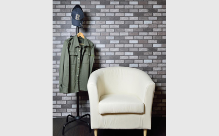 まるで本物のレンガのような壁紙