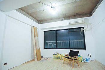（After）フリーレント期間で改装した箇所を大きく分けると「天井」「床」「壁」の3つ