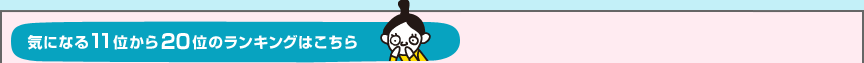 気になる11位から20位のランキングはこちら