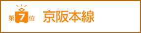 第7位　京阪本線