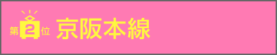 第3位　京阪本線