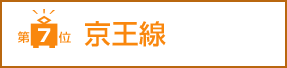 第7位　京王線