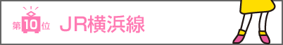 第10位　JR横浜線