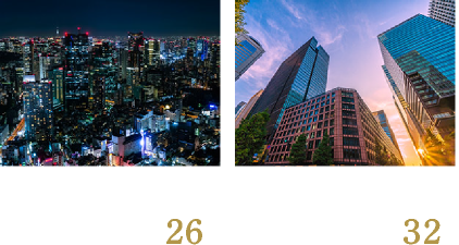 「六本木一丁目」駅 東京メトロ南北線 直通26分　「大手町」駅 都営地下鉄三田線 直通32分