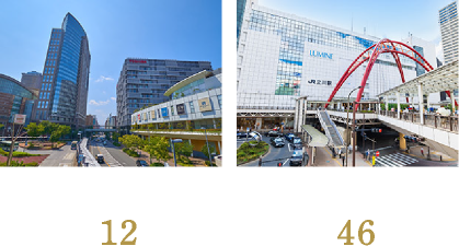 「川崎」駅 直通12分「立川」駅 直通46分