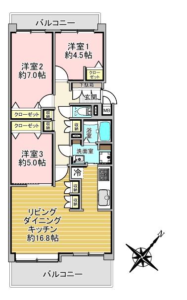 パシフィック美しが丘弐番街Ｂ棟