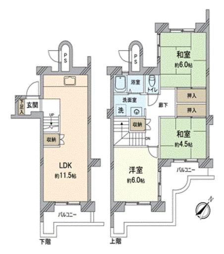 千代田第二住宅　5号棟　304号室（5階）