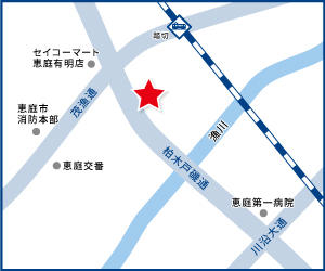 JR千歳線「恵庭駅」から車5分・徒歩16分！駐車場もございます♪