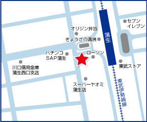 東武スカイツリーライン　蒲生駅徒歩１分お気軽にご来店下さい。