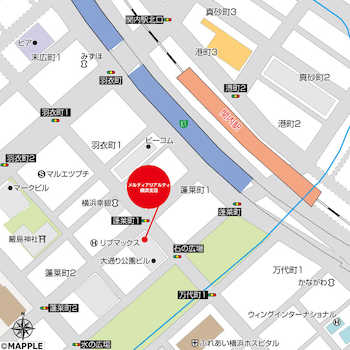 JR京浜東北線「関内」駅徒歩3分。関内トーセイビルIII6階になります。