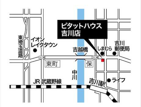 吉川店店舗地図