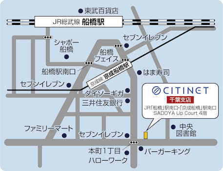 船橋駅から徒歩5分！！