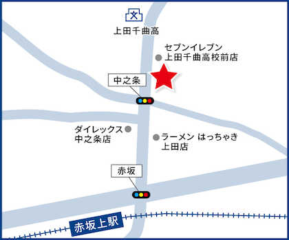 ハウスドゥ上田西店現地地図