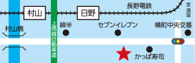 長野電鉄長野線『日野駅』から徒歩7分。駐車場10台完備。