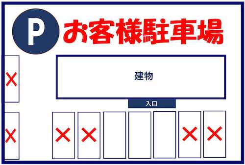 お客様駐車場になります。