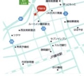 藤枝駅北口から徒歩約１０分くらいです。お電話頂ければ駅までお迎えに伺います。車の方は１号線の青木の信号機を駅方向（南）へ１５０ｍ右手です！