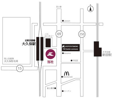 【宇治支社地図】近鉄京都線大久保駅東側徒歩１分