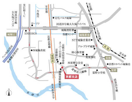 京都支店地図