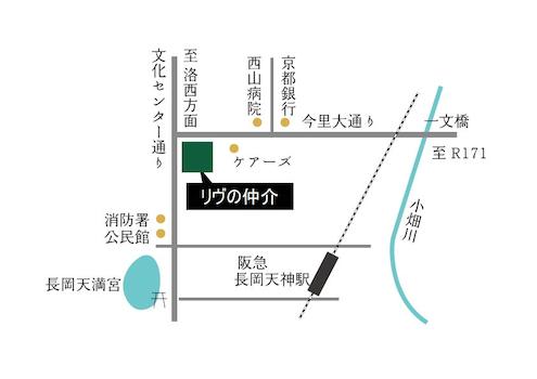JR「長岡京」駅バス10分♪「薬師堂」バス停下車すぐ！文化センター通りと今里大通りの角にある緑の看板が目印のお店です♪