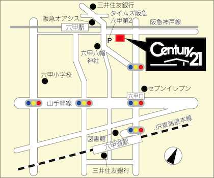 阪急神戸線「六甲駅」から徒歩1分の場所に当店ございます♪当店西隣にタイムズ様と提携しておりますので、お帰りの際にこちらで精算させて頂きます！