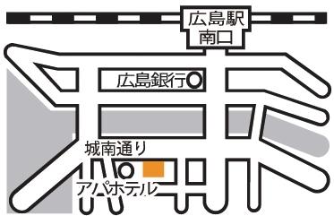 駅前大橋南の交差点を城南通りに進みます。アパホテル広島駅前大橋店様の隣にあるビルの1階になります。お出掛けのついてでも構いません♪お気軽にご相談にお寄り下さい♪