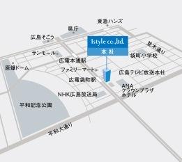 店舗地図　広島市中区袋町電停目の前