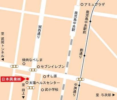 武小前バス停から徒歩2分。柳田通りバス停から徒歩3分。お車でご来店される際はコインパーキングをご利用下さい。