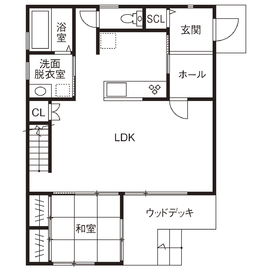 【オレンジハウス｜静岡市】ZERO-CUBE+BOX SKYBALCONY 静岡モデルハウスの間取り図(1階)