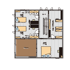 桧家住宅　新浦和展示場の間取り図(2階)