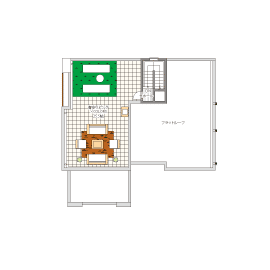 桧家住宅　立川A展示場の間取り図(屋上)