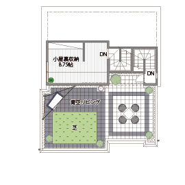 桧家住宅　小山北展示場の間取り図(屋上)