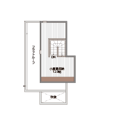 桧家住宅　エコノハ展示場の間取り図(小屋裏)