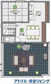 桧家住宅　前橋北展示場の間取り図(3階)
