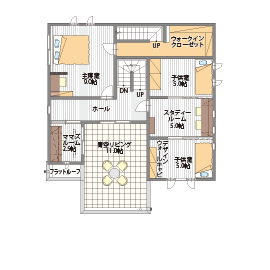 桧家住宅　太田展示場の間取り図(2階)