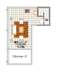 桧家住宅　那須塩原展示場の間取り図(屋上)