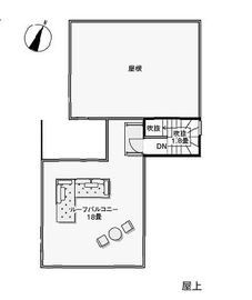【アオイ建設 東林間モデルハウス】 東林間駅徒歩9分 《駐車場・キッズスペースあり、送迎可能》の間取り図(屋上)