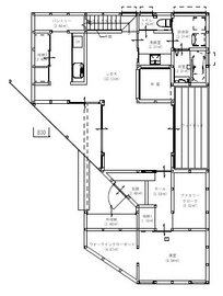 長岡モデルハウス の間取り図(1階)
