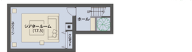 【三菱地所ホーム】オークラランドホームギャラリー／＠「上町駅」より徒歩10分の間取り図(地下)