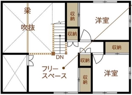 サイエンスホーム　伊東展示場の間取り図(2階)