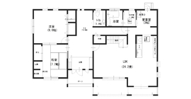 『家族だんらんの家』昭和建設　佐賀展示場の間取り図(1階（第1）)