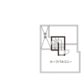 【グランイデアル 町田展示場】屋上バルコニーのあるモデルハウスの間取り図(PH階)