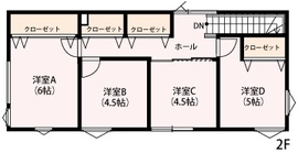 ＼ナチュラルなモダンデザイン住宅／動線と落ち着き感にこだわったお家＠札幌市豊平区の間取り図(2階)