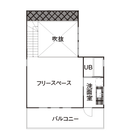じょぶのモデルハウス　北摂studio【要予約】の間取り図(2階)