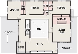 クレバリーホーム浜松東店　SBSマイホームセンター浜松展示場の間取り図(2階)