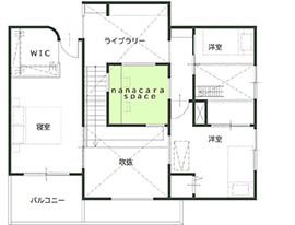 ユニバーサルホーム清水店の間取り図(2階)