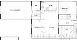 サイエンスホーム浜松1.5階建展示場の間取り図(1階)