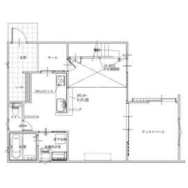 【木更津市】住空間を価格もスマートに叶える「ZERO-CUBE FREAK'S」モデルハウスの間取り図(1階)
