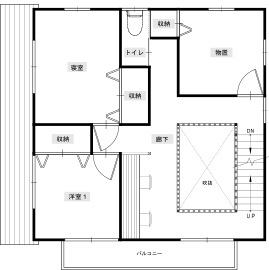 サイエンスホーム　伊勢崎展示場の間取り図(2階)